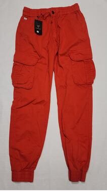 LEPOAR Men's Hiking Cargo Pants Joggers Slim Stretch W28'' x L40''